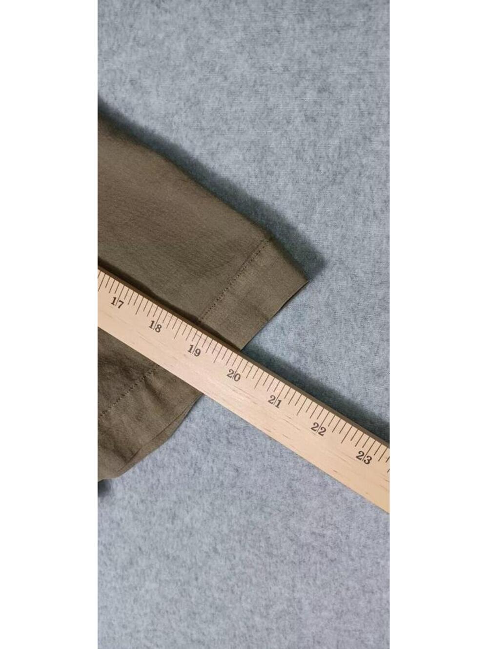 Banana Republic Organic Cotton Relaxed Fit Partial Button Shirt Mens Size Large - Picture 5 of 10